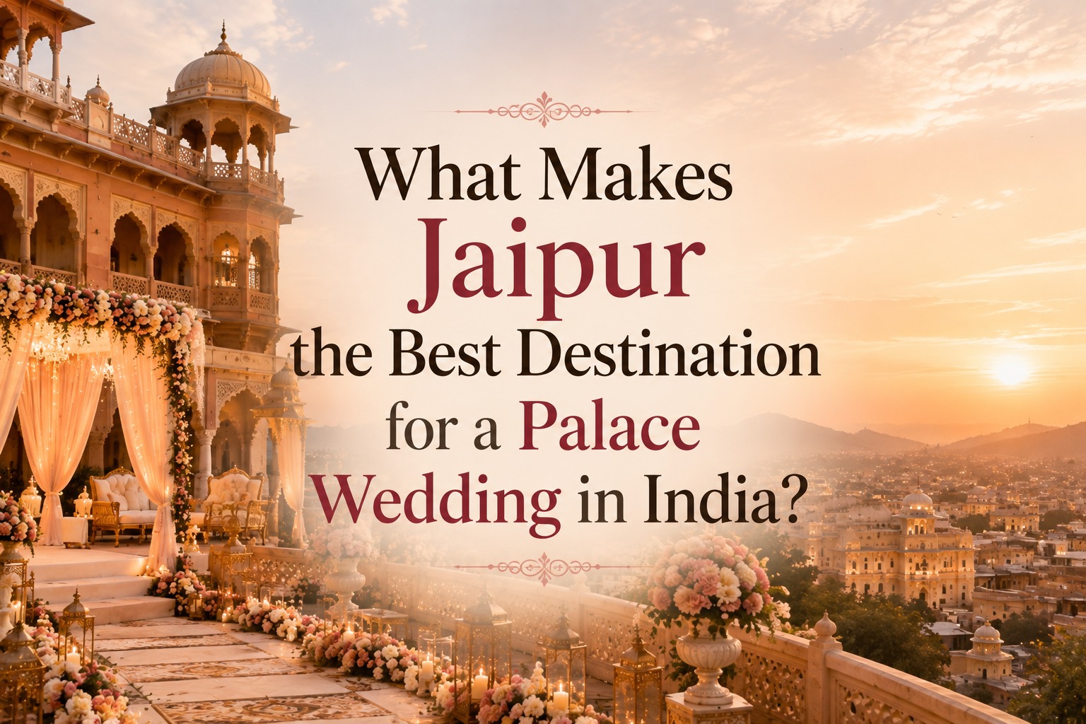 What Makes Jaipur Best Destination for Palace Wedding in India?